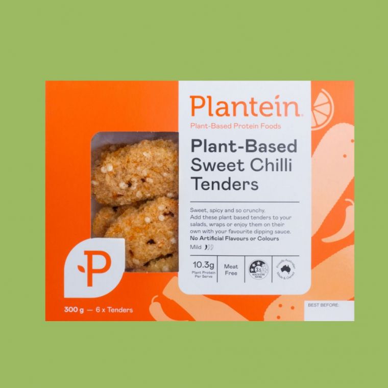 Plantein vegán Sweet-chilli csíkok 300g (6x50g)
