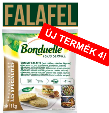 Bonduelle Yummy falafel zöldségburger